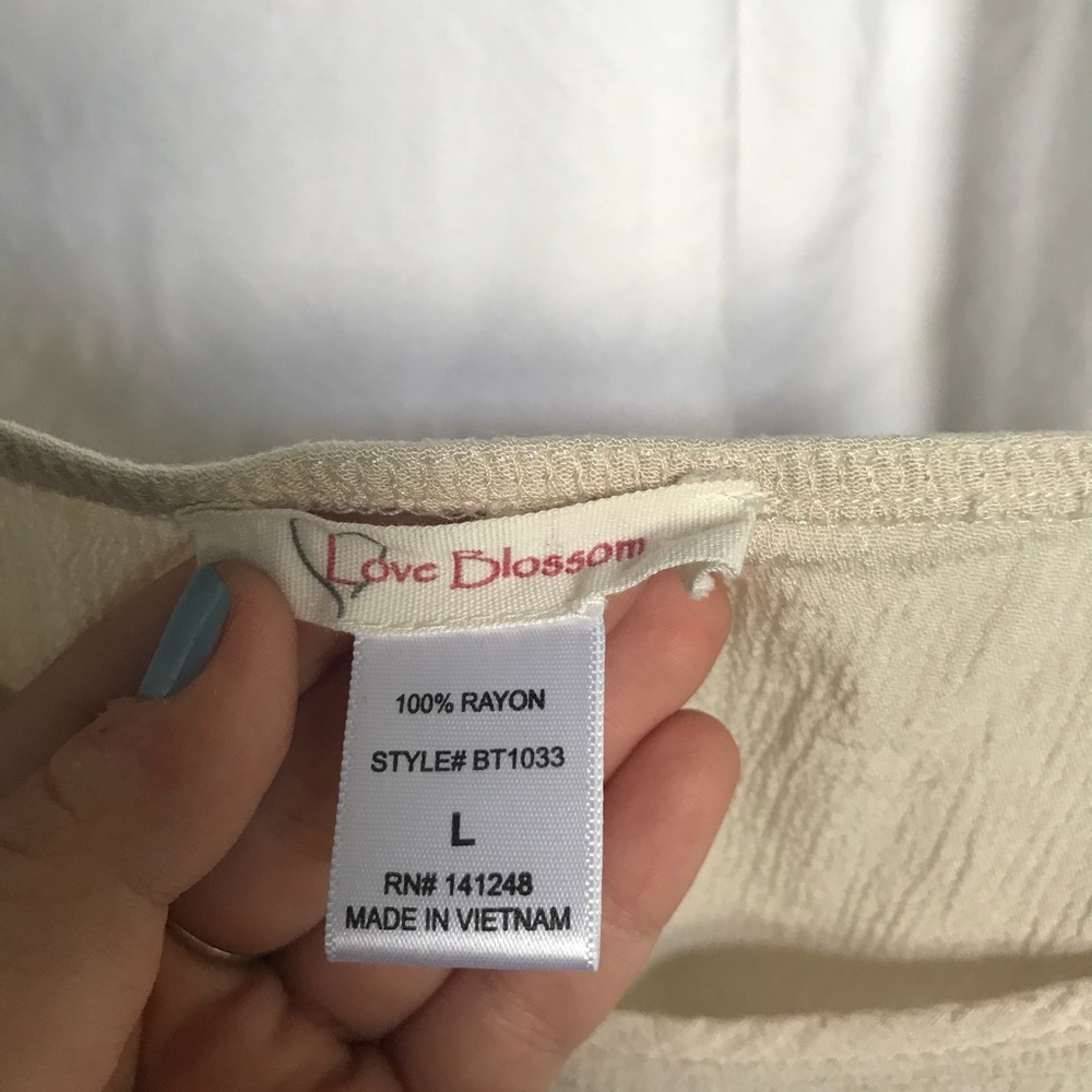 Cream Tank Top